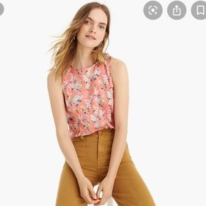 NWT J. Crew Liberty of London Josephine Floral Tank, matching skirt available